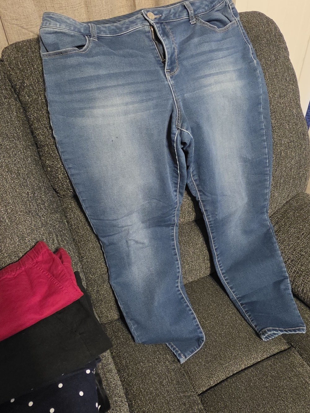 Maurices Light Blue Stretch Jeggings
